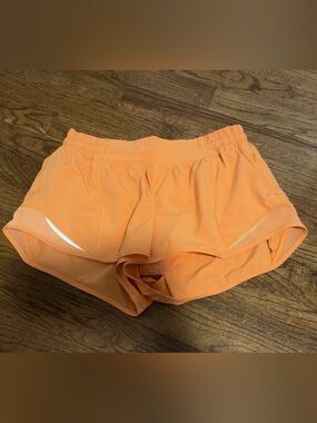 Women's Lululemon Athletica Hotty Hot Orange Shorts